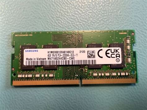 M A Cb Cwe Samsung Gb Rx Pc Aa So Dimm Memory Ram Ebay