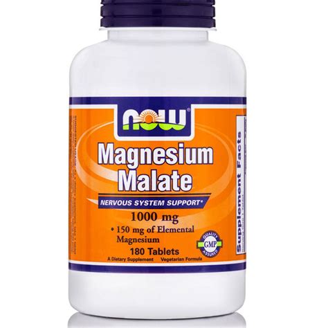 NOW FOODS Magnesium Malate 1000mg 180tabs