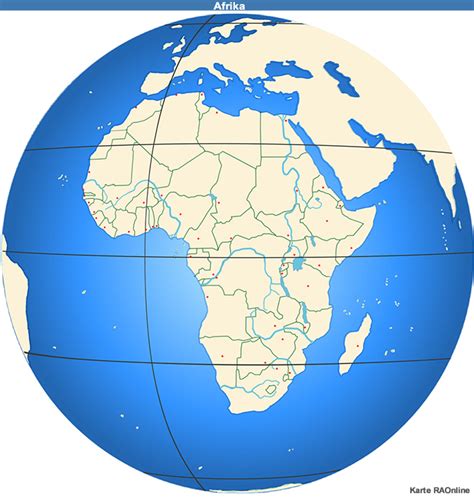 RAOnline EDU Geografie Karten Afrika Staaten