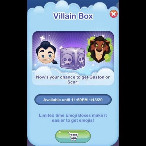 Villain Box [feat. Gaston & Scar - both as emojis] (Drawing by Disney ...