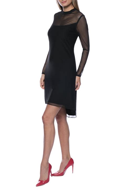 Marina Sheer Sleeve High Low Cocktail Dress Nordstromrack