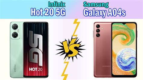 Infinix Hot 20 5g Vs Samsung Galaxy A04s Youtube