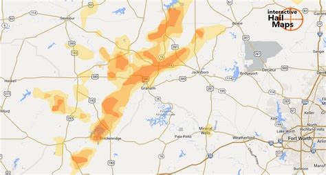 Hail Storms West Of Dallas Fort Worth June 11 2012 Interactive Hail Maps