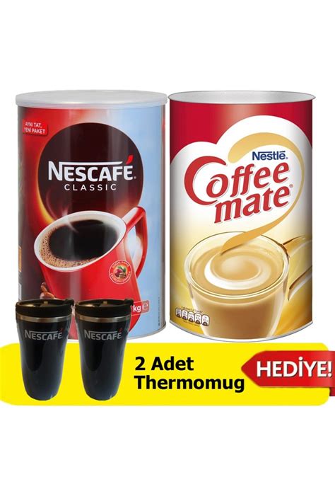 Nescafe Classic 1 Kg Nestle Coffee Mate Kahve Kreması 2 Kg 2 Adet Mug Fiyatları Ve Özellikleri