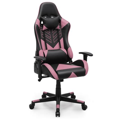 Monibloom Gaming Chair High Back Pu Leather Ergonomic Racing Chair