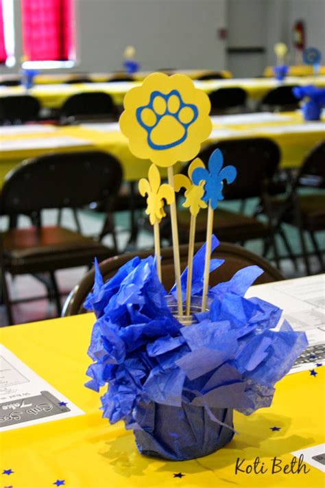 Cub Scout Blue and Gold Centerpieces with Free Paw Print SVG File ...