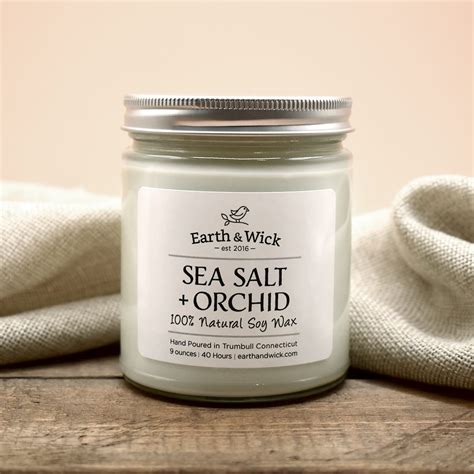 Sea Salt Orchid Oz Natural Soy Wax Candle