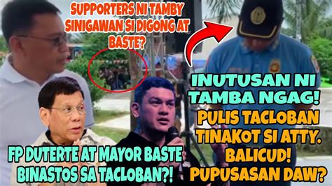 Pulis Inutusan Ni Tamba Harangin Sina Mayor Baste Fprrd Sa Tacloban