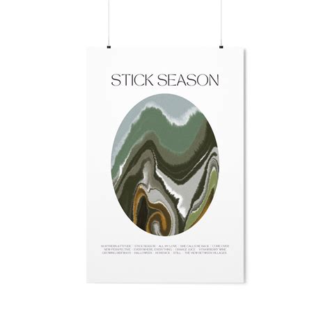 Printable Stick Season Album Art Poster - Premium Art Print Of Art ...