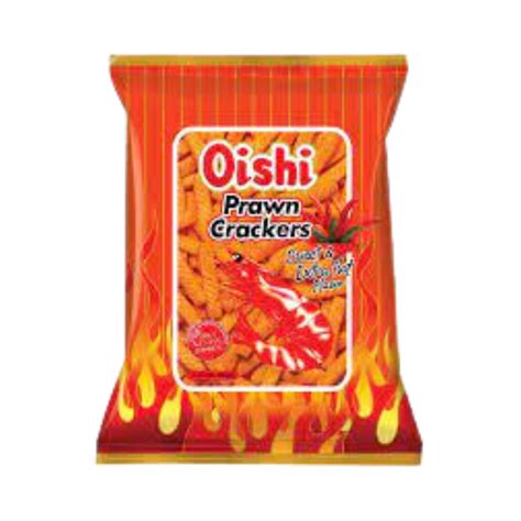 Oishi Prawn Crackers Sweet And Extra Hot Flavor 30 90g 3 17oz Wow Food Distributor