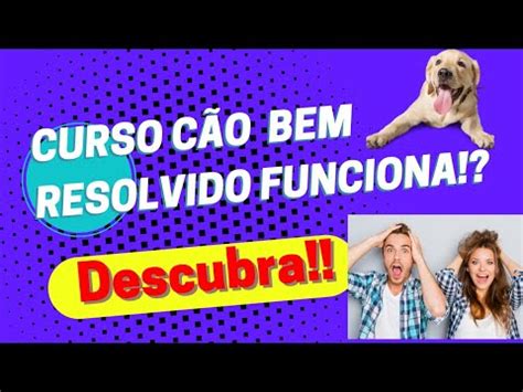 Curso Cão Bem Resolvido Funciona YouTube