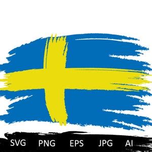 Sweden Flag Svg, Distressed Swedish Flag Svg, Swedish Flag Svg, Sweden ...