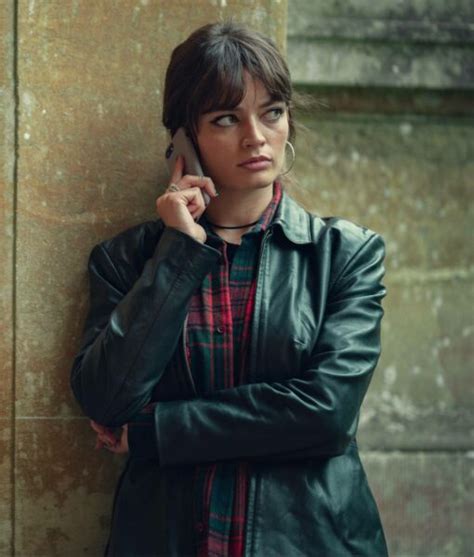 Maeve Wiley Sex Education Leather Jacket