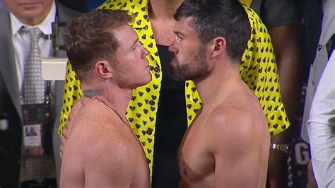 Watch Canelo Alvarez Vs John Ryder Official Weigh Ins Staredown Video