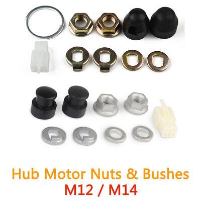 Ebike M12 M14 Front Rear Lock Nut Hub Motor Axle Lock Washer Spacer Nut