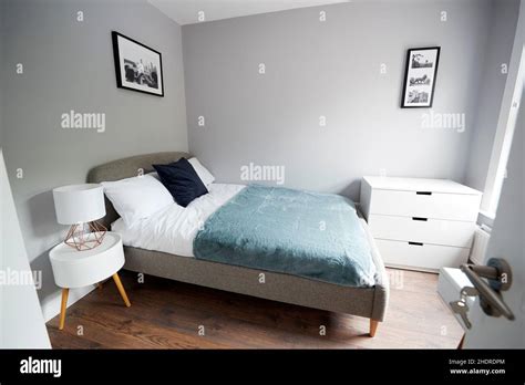 bed bedroom interior beds bedrooms interiors stock photo alamy