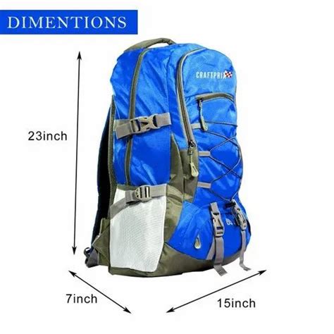 Blue Polyester Craftprix Trekking Bag L At Rs In Ghaziabad Id