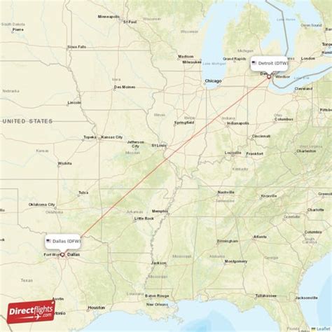 Direct Flights From Dallas To Detroit DFW To DTW Non Stop