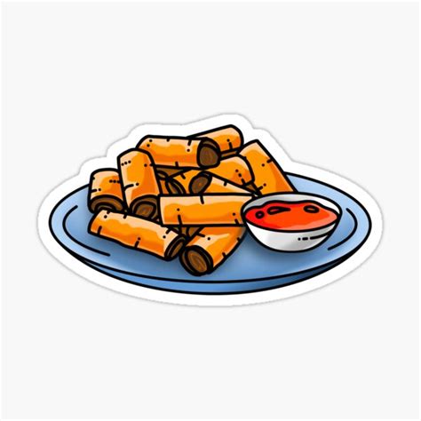 Lumpia Lumpiang Shanghai Filipino Spring Rolls Sticker By