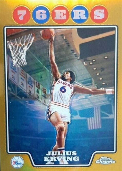 Julius Erving Topps Chrome Gold Refractor Price Guide