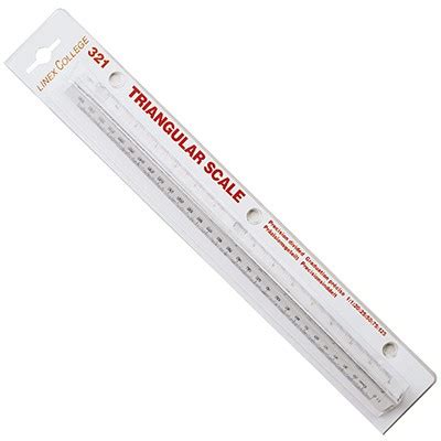 Jual Linex Scale Ruler C 321 Penggaris Skala Triangular Scale 0977