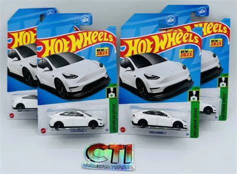 2023 HOT WHEELS Tesla Model Y Hw Green Speed 1 10 B Case Lot Of 4 16 44 PicClick UK