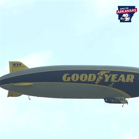 Goodyear Blimp Flies In Rogers Arkansas For Nw Arkansas Championship