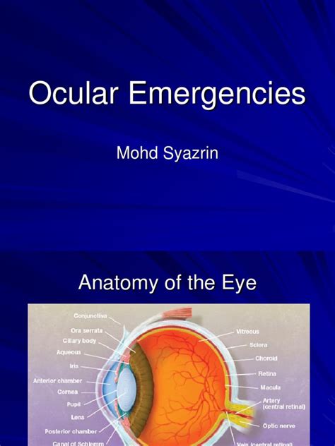 Ocular Emerg Pdf Glaucoma Ophthalmology