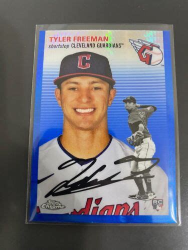 2023 Topps Chrome Platinum Tyler Freeman RC 36 Blue Refractor EBay