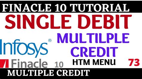 Finacle 10 Tutorial HTM Single Debit Multiple Credit Learn And