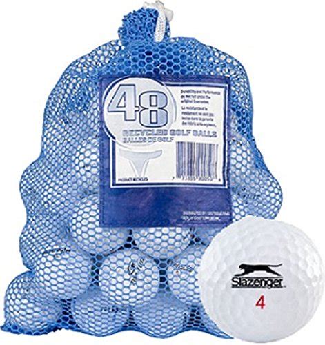 Slazenger 48 AAA+ Ball Bag Mix Recycled Golf Balls, White