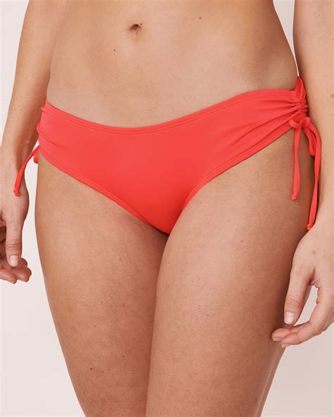 La Vie En Rose FIERY CORAL Recycled Fibers Brazilian Bikini Bottom