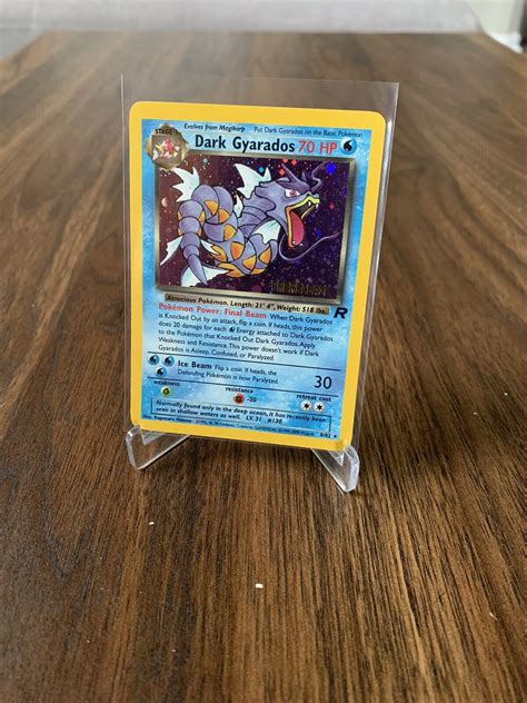 Dark Gyarados Prerelease Pokemon Card Team Rocket Vlp Values Mavin