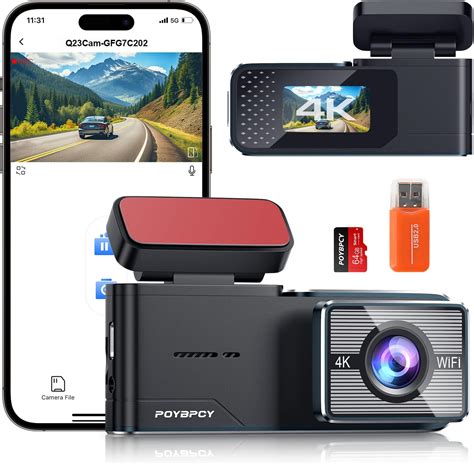 Gku Dashcam Auto Vorne Hinten K K Dual Dash Cam Mit Gb Sd Karte