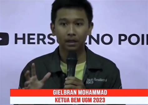 Viral Video Ketua Bem Ugm Kritik Keras Jokowi Meski Satu Alumni Saya