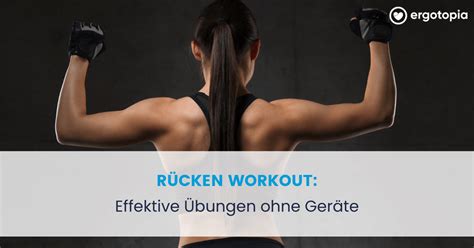 Rücken Workout Effektive Übungen ohne Geräte