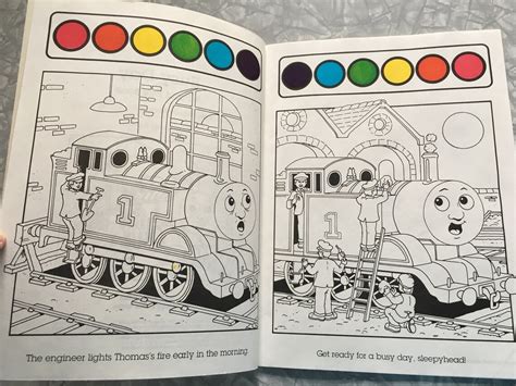 Lot Of 2 1993 Thomas The Tank Engine And Friends Paint Box Books Etsy