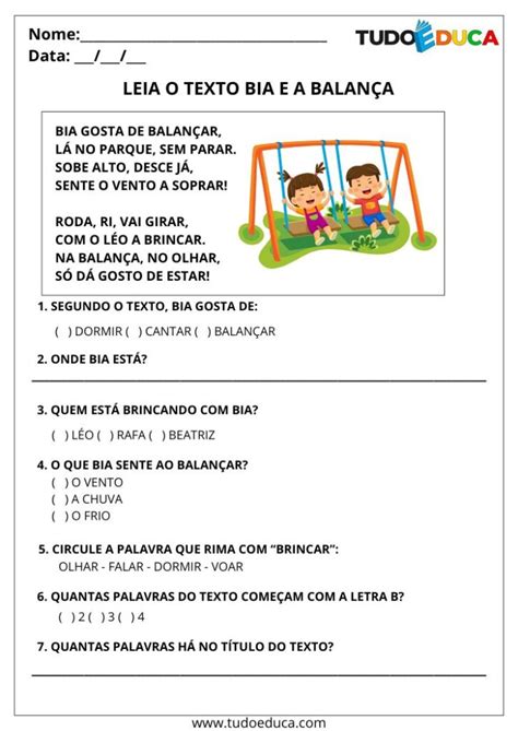 Leia O Texto E Responda As Questoes
