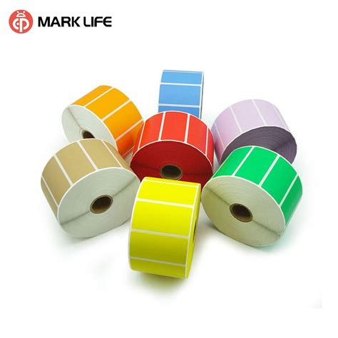 Thermal Label Paper Waterproof Label Paper Color Transparent Label Stickers