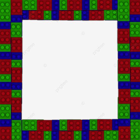 Unique Multicolour Blocks Border Vector Blocks Border Design PNG