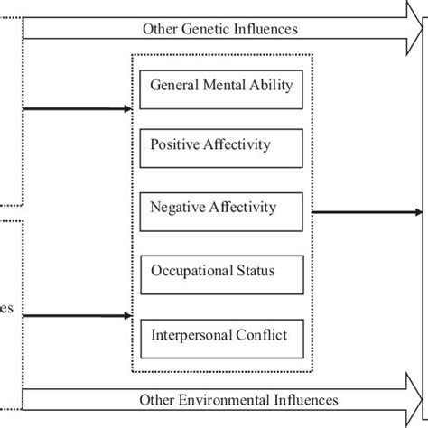 A Conceptual Model Of Genetic And Environmental Influences On Job