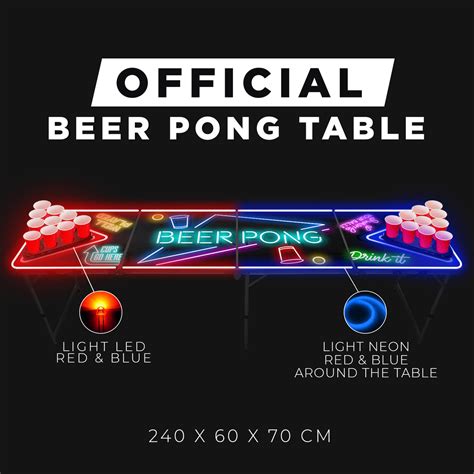 Lighted Beer Pong Table Table Beer Pong Spotlight Ultimate O Original Cup