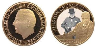 1 2 Crown 150th Anniversary Of The Birth Of Winston Churchill 2024