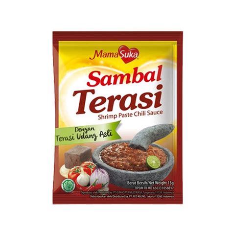 MAMA SUKA SAMBAL TERASI 15 GRAM 30 PAK 10 SACHET Indonesia