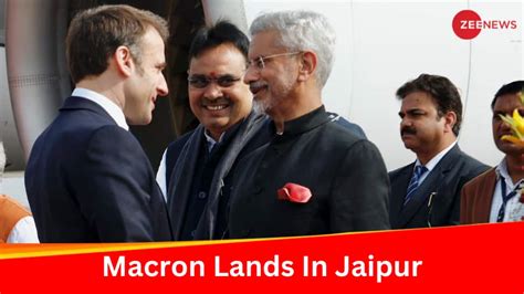 French President Emmanuel Macron Arrives In Jaipur To Hold Roadshow