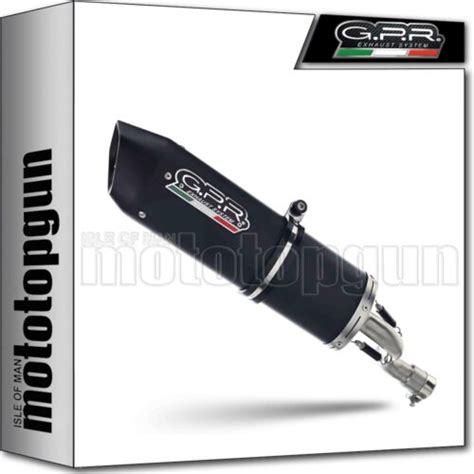 Full System Exhaust Open Aluminium Black Gpr For Yamaha Yzf R 125 Ie