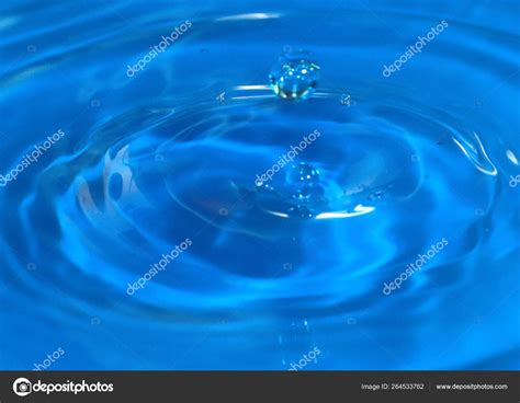 Drop Pure Water Splash Surface Liquid Stock Photo Burandrew