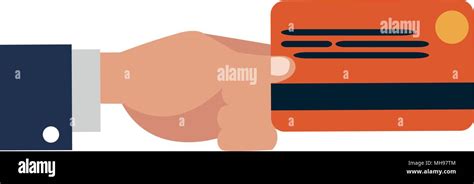 Hand Holding Credit Card Stock Vector Image And Art Alamy