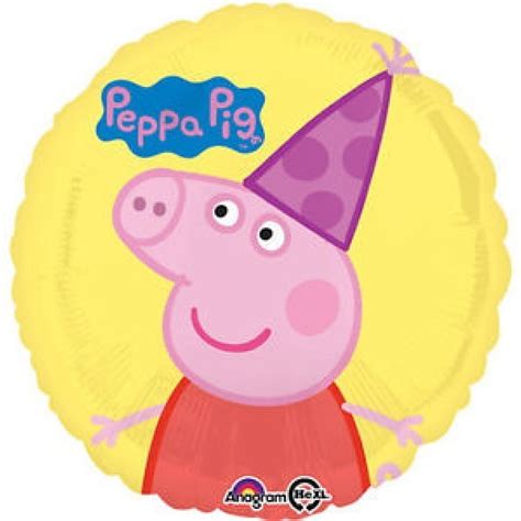 PALLONE MYLAR PEPPA PIG DIAMETRO 45CM L Arte Pirotecnica Di Alfonso