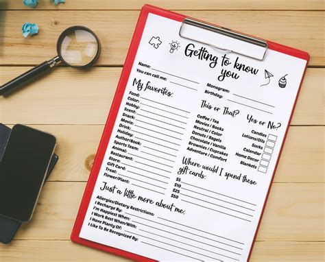 Getting To Know You Printable Survey All About Me Coworker Etsy